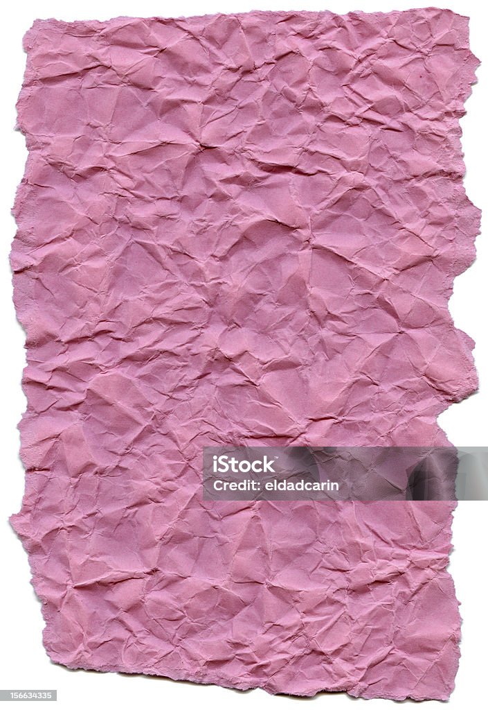 Pink Fiber Paper - Crumpled with Torn Edges XXXXL Texture of pink crumpled fiber paper with torn edges,  Abstract Stock Photo