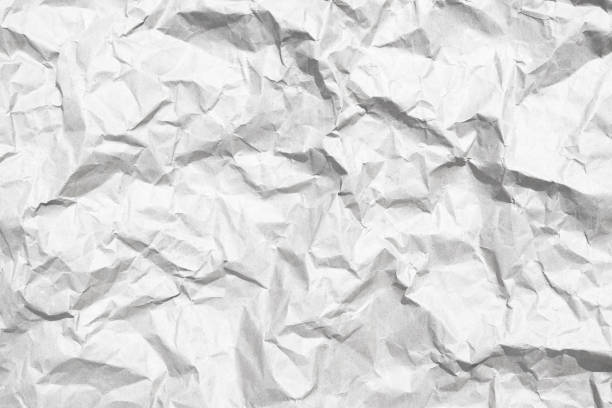 vieille feuille de carton vintage de modèle gris blanc de texture du fond vide de papier. - paper crumpled letter ideas photos et images de collection