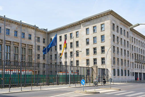 Berlin, Germany – May 29, 2023: Federal Ministry of Finance with its headquarters in the German capital Berlin