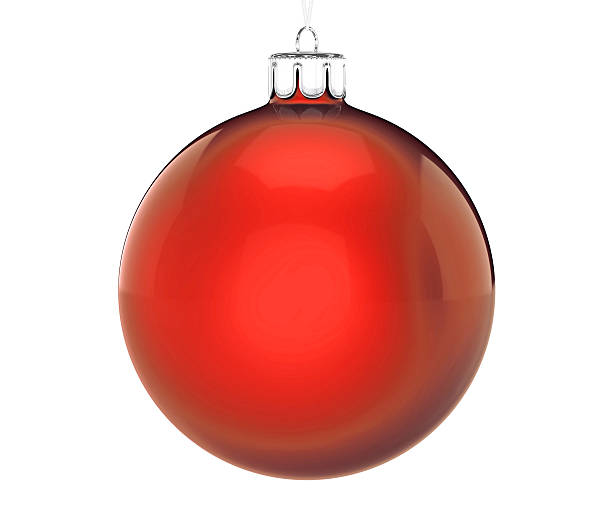istock Perfect christmas ball on white background 156637850