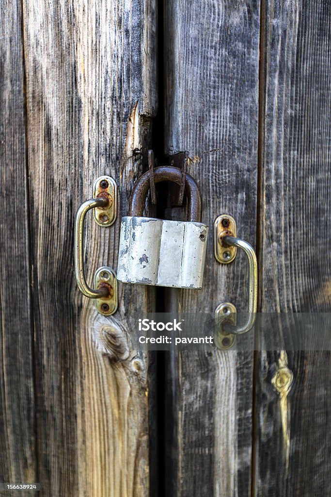 Blocco della porta - Foto stock royalty-free di Arrugginito