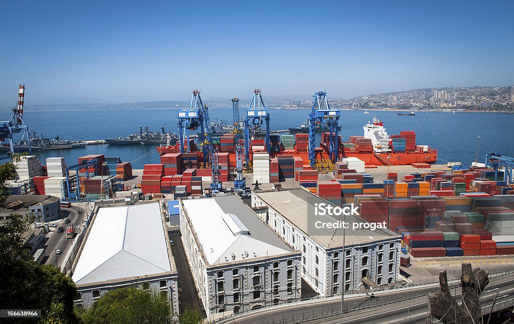 Valparaiso puerto de actividad - Foto de stock de Actividad libre de derechos