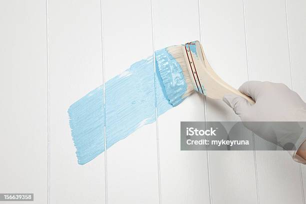 Tinta - Fotografias de stock e mais imagens de Azul - Azul, Bricolage, Casa