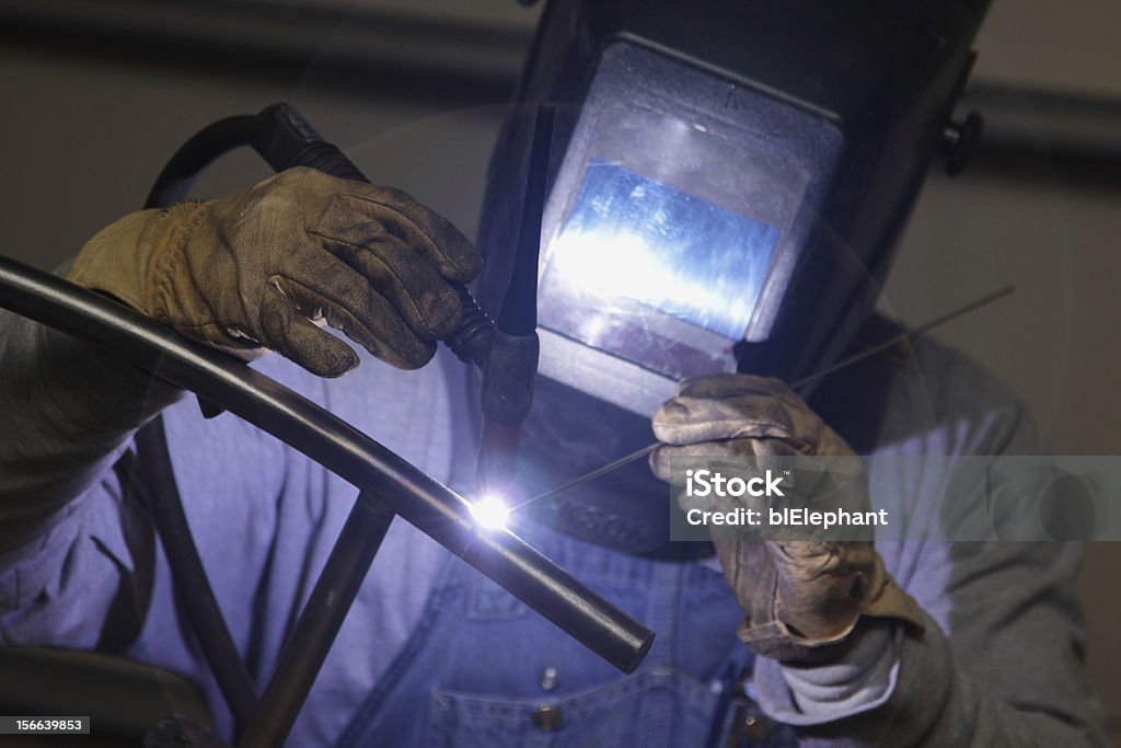 Soldadura de acero - Foto de stock de Accesorio de cabeza libre de derechos