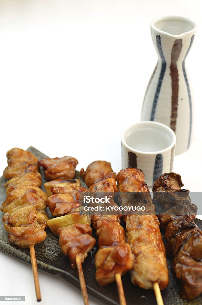 Zwęglijcie-Grillowany kurczak "Yakitori” - Zbiór zdjęć royalty-free (Bar - Lokal gastronomiczny)