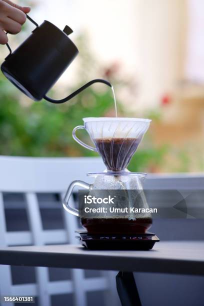 Coffee Brewing Stock Photo - Download Image Now - Afterglow, Aromatherapy, Balcony