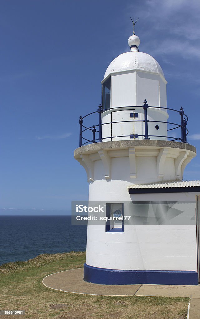 Farol com céu azul Port Macquarie Austrália - Foto de stock de Austrália royalty-free