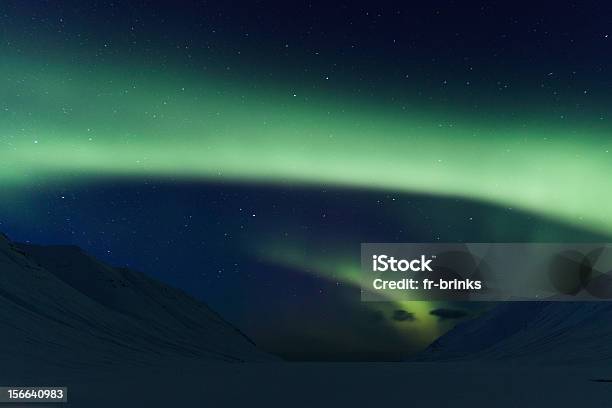 Foto de Aurora Boreal e mais fotos de stock de Aurora boreal - Aurora boreal, Azul, Cordilheira