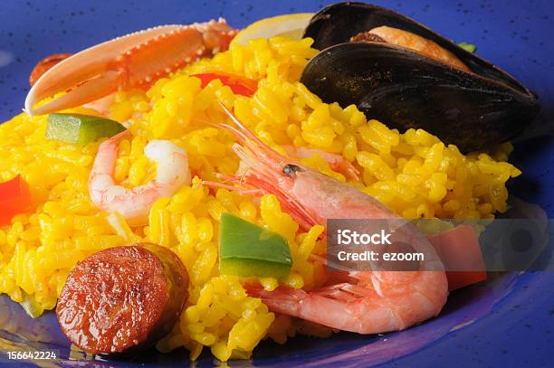 Foto de Paella e mais fotos de stock de Alimentação Saudável - Alimentação Saudável, Almoço, Amarelo