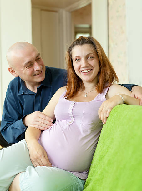 istock Happy pregnant couple 156642700