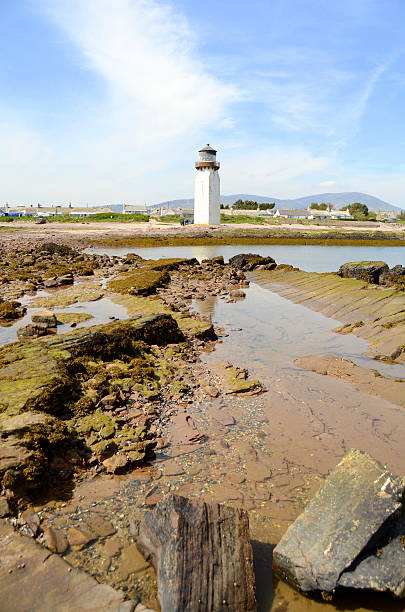 vecchio faro - dumfries and galloway foto e immagini stock