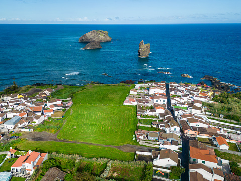 Mosteiros, picturesque little coastal town on Sao Miguel, Azores Islands, Portugal.