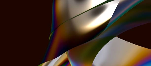 istock 3D rendering of an abstract, metallic background 1566511913