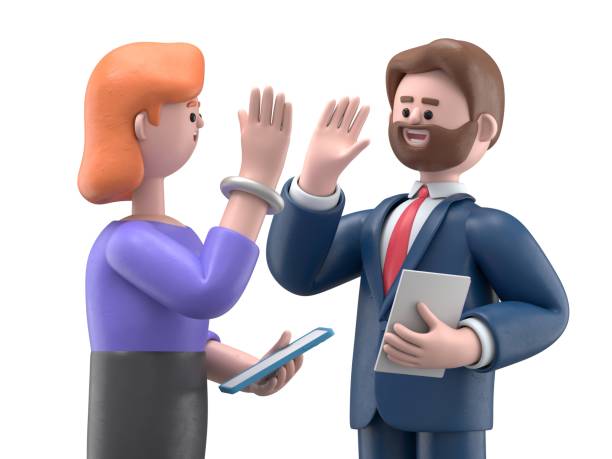 istock Two happy friendly diverse professionals, teacher and student giving high five standing in office celebrating success, good cooperation result, partnership teamwork and team motivation in office work. 1566522510