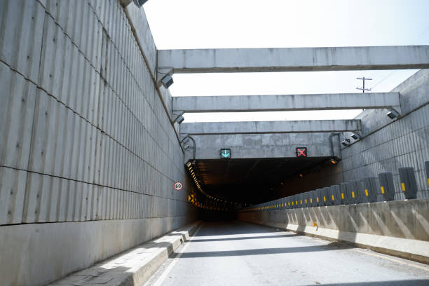 istock motorway tunel road. innovation of engineering technology good for the environment. 1566574458