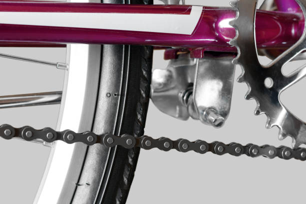 istock Single speed bike chain. 1566581087