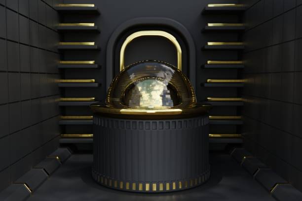 istock Dark Theme. 3d background Glossy products display metalic podium scene with geometric platform. background vector 3d render with podium. stand to show product. Stage showcase on pedestal display studio 1566661911