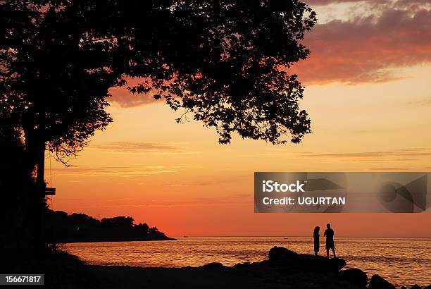 O Pôr Do Sol Na Ilha De Lesbos - Fotografias de stock e mais imagens de Amarelo - Amarelo, Amor, Ao Ar Livre