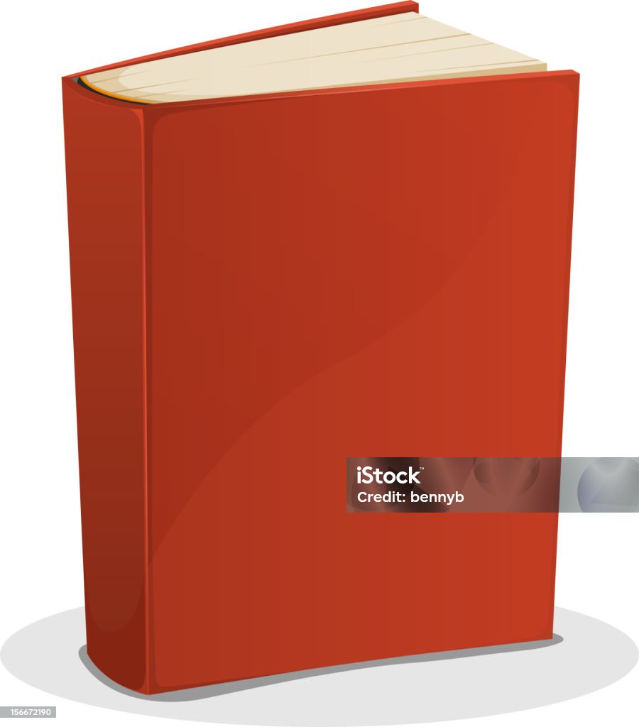 Livro vermelho Isolado no branco - Vetor de Capa de Livro royalty-free