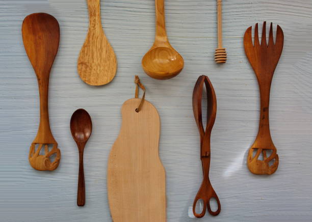 istock Wooden cooking tools and kitchen utensils 1566748149