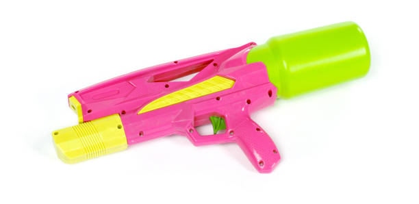istock Plastic water gun isolated over white 1566769796