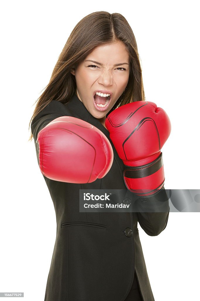 Femme d'affaires boxe - Photo de Boxe - Sport libre de droits