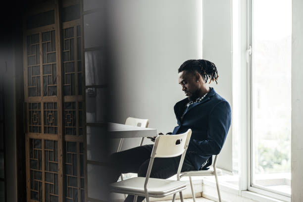 istock African American man worker take a break after work in office 1566775724