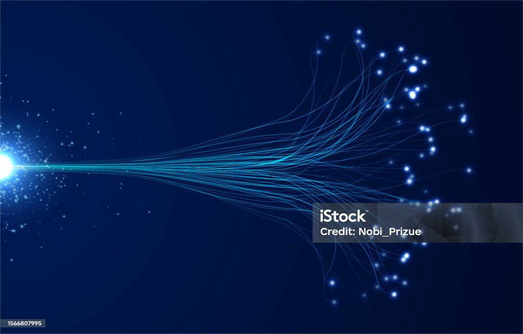 Abstract Stream Information And Sorting Data Stock Illustration ...