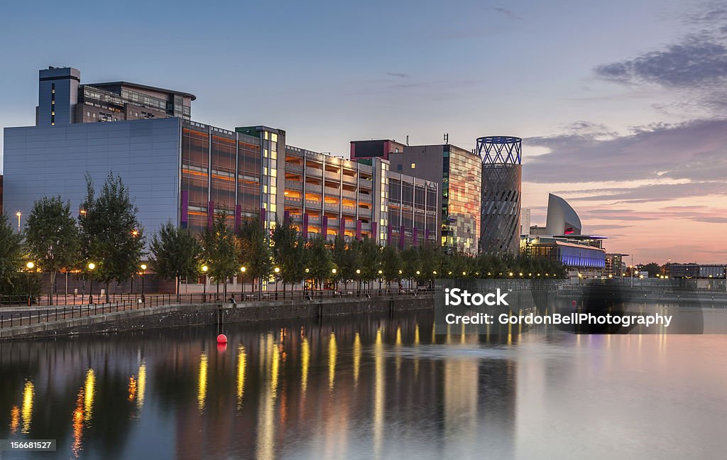 Salford Quays Salford Quays in Manchester Architecture Stock Photo