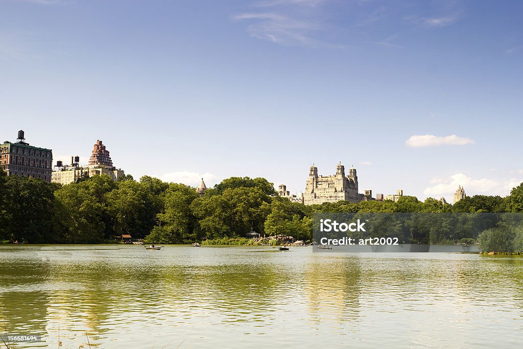 Central Park Lake, New York - Zbiór zdjęć royalty-free (Architektura)