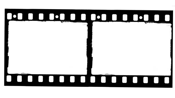 istock Old one color filmstrip isolated 1566819083