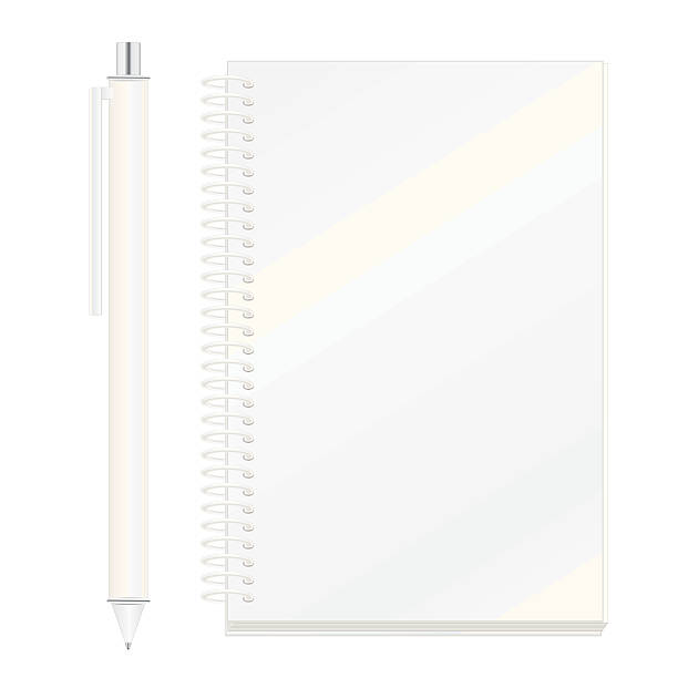 pen & notebook template - ian stock illustrations