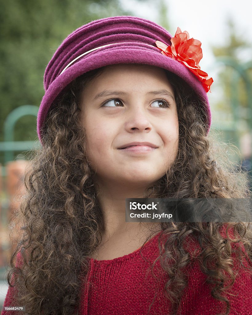 Hübsche Junge Mädchen - Lizenzfrei Einzelne Blume Stock-Foto