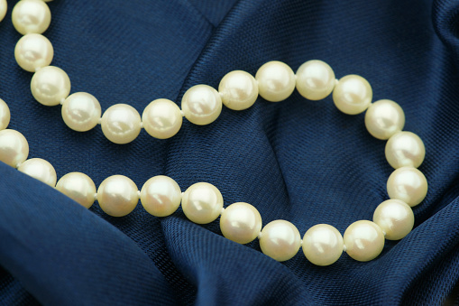 Close up of south sea pearl necklace
