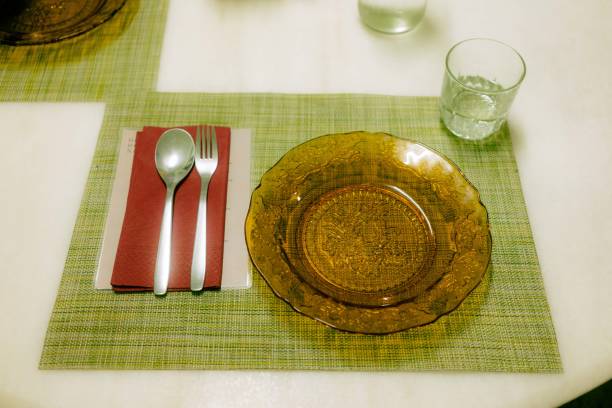 istock Close Up of Home Cooked Thai Dishes in Vintage Table Dinning Ware 1566834158