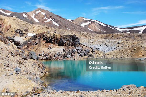 Photo libre de droit de Emerald Lakes Du Parc National De Tongariro Nouvellezélande banque d'images et plus d'images libres de droit de Bleu