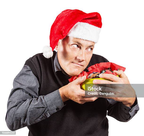 Foto de Engraçado Homem De Natal e mais fotos de stock de Adulto - Adulto, Adulto maduro, Biscoito de Gengibre