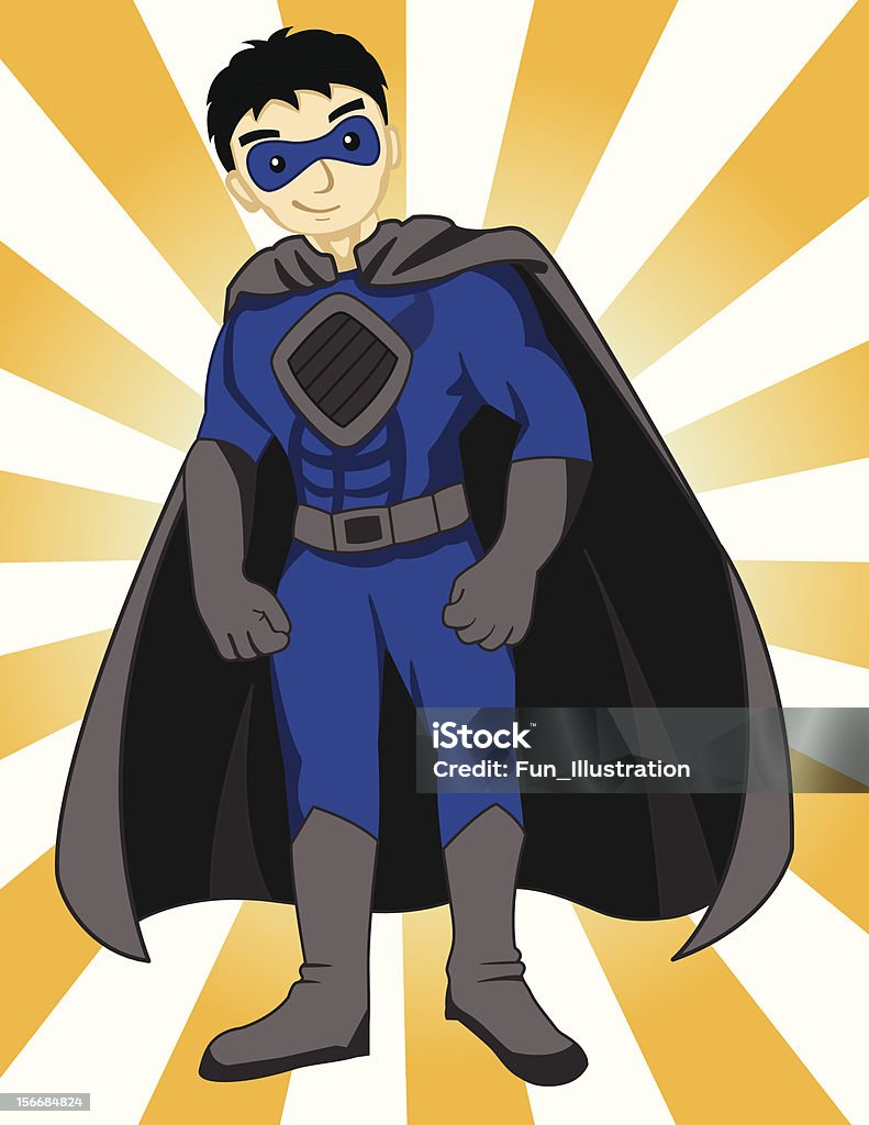 Super Hero - Grafika wektorowa royalty-free (Dowcip rysunkowy)