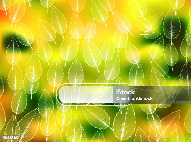 Folhas De Fundo Vector Natureza - Arte vetorial de stock e mais imagens de Abstrato - Abstrato, Amarelo, Arbusto