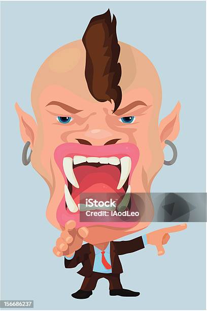 Sehr Wütend Geschäftsmann Stock Vektor Art und mehr Bilder von Aggression - Aggression, Berufliche Beschäftigung, Charakterkopf