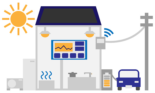 Image illustration of managing home energy