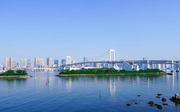 istock Rainbow Bridge from the observation deck of Odaiba Kaihin Park 1566956872