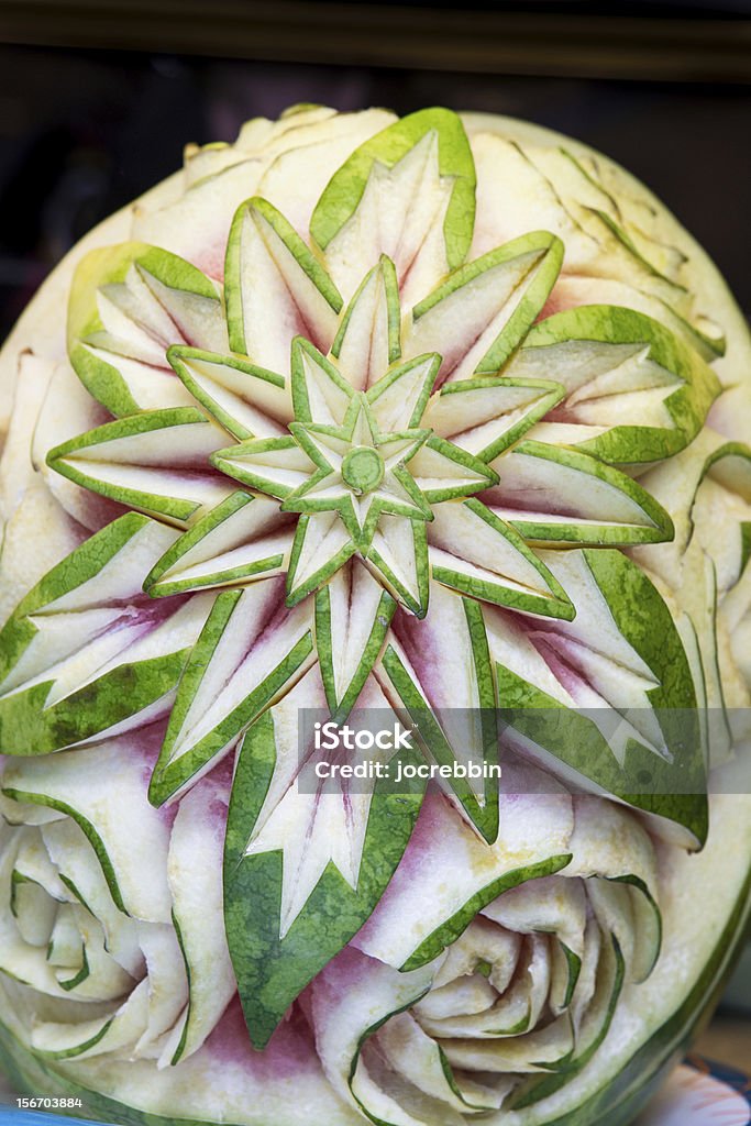 Wassermelonen die In-design - Lizenzfrei Blatt - Pflanzenbestandteile Stock-Foto