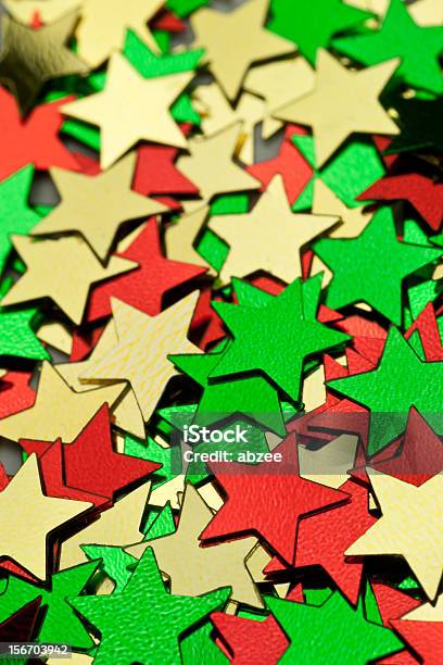 Star Confetti Stock Photo - Download Image Now - Christmas, Christmas Decoration, Confetti