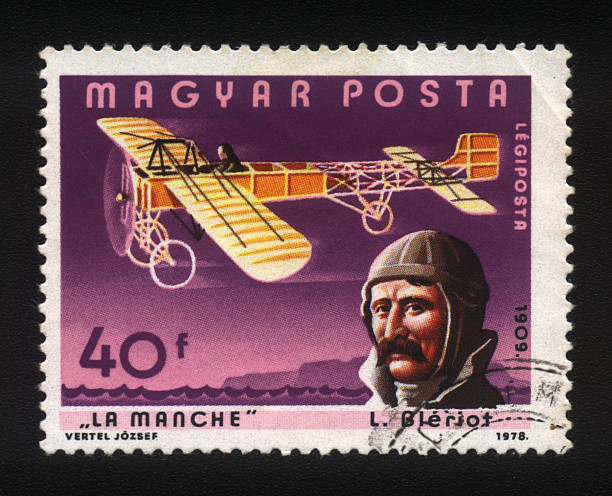 Hungarian Postage stamp, Vintage Plane