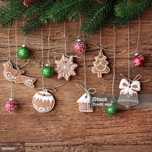 Gingerbread Cookies Stock Photo - Download Image Now - Baked, Brown, Cake