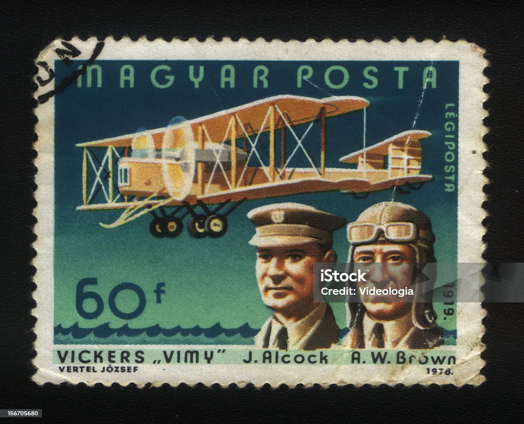 ハンガリー郵便切手、ヴィンテージの面 - ビ��ッカースビミーのロイヤリティフリーストックフォト