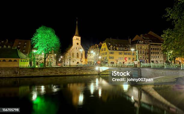 Straßburg Bei Nacht Stockfoto und mehr Bilder von Abenddämmerung - Abenddämmerung, Alt, Altstadt