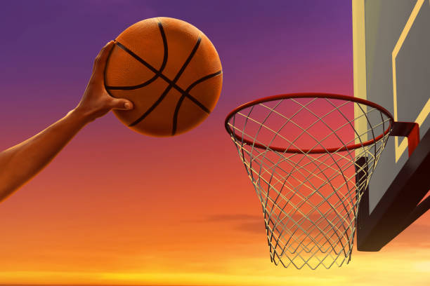 Close-Up Of Basketball Against White Background