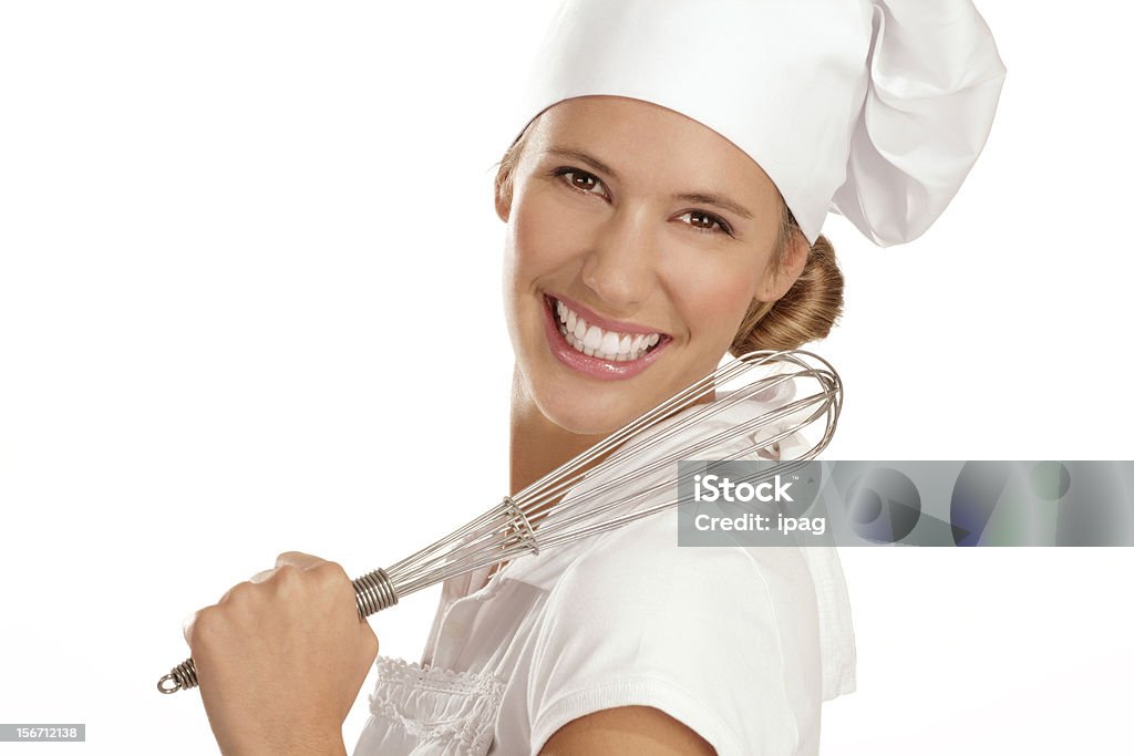 Mujer joven chef - Foto de stock de Adulto libre de derechos